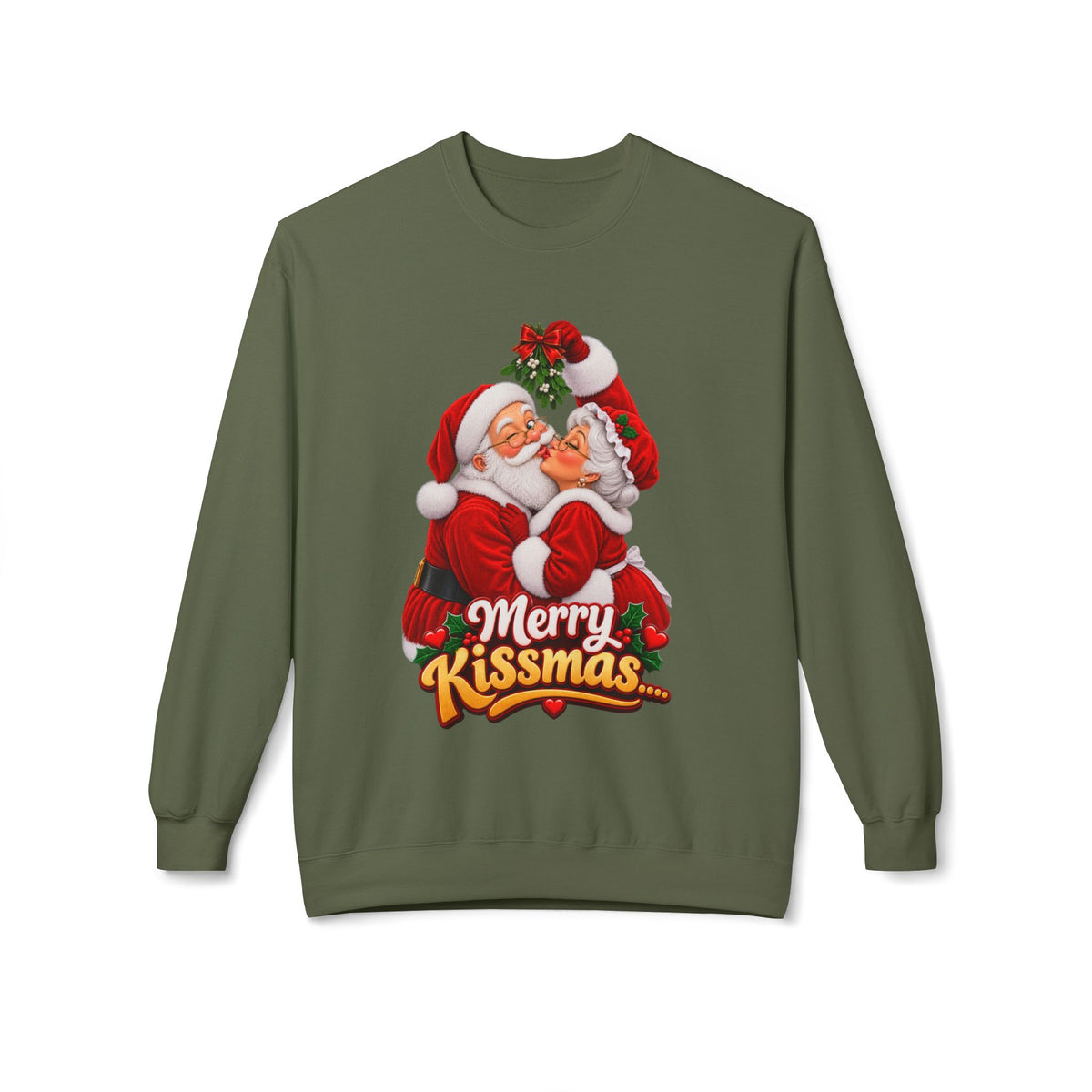 Merry Kissmas Santa Christmas Sweatshirt