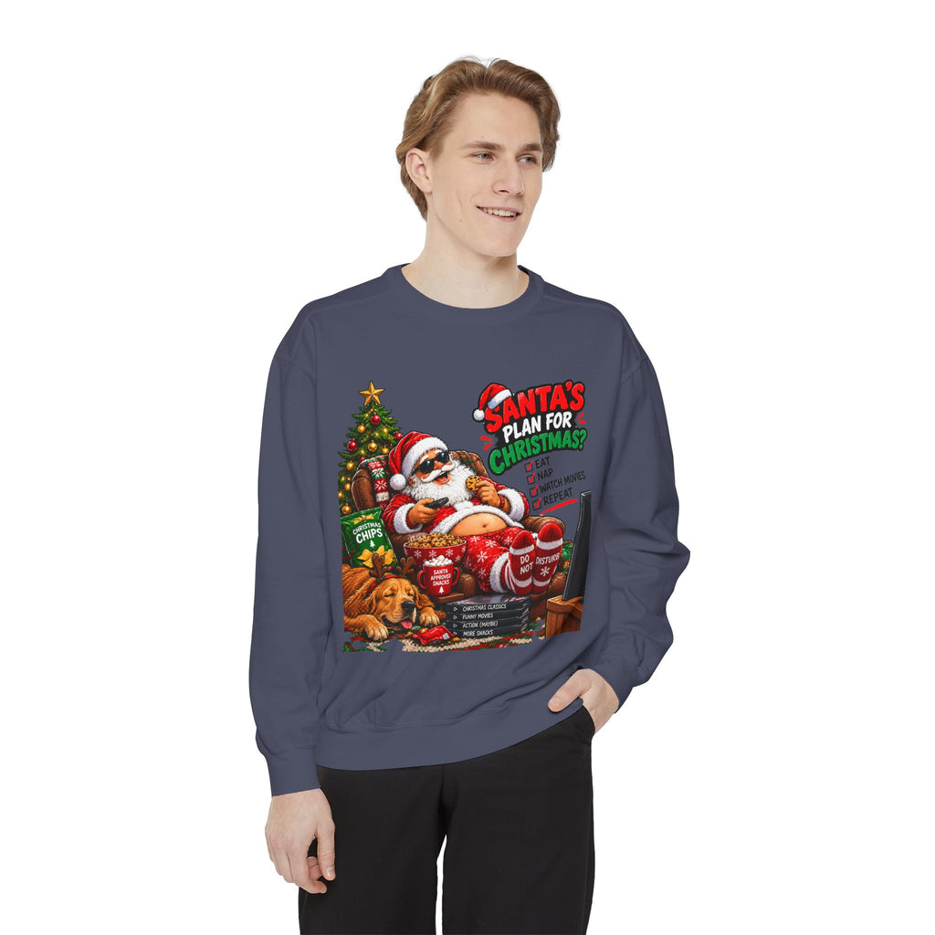 Santa’s Plan for Christmas Graphic Sweatshirt