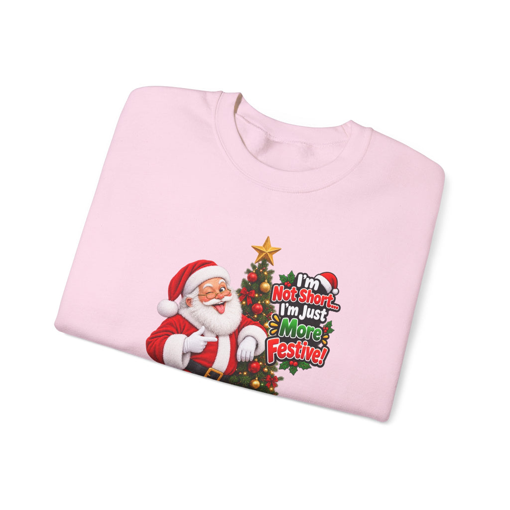 Santa Christmas Tree Crewneck Sweatshirt