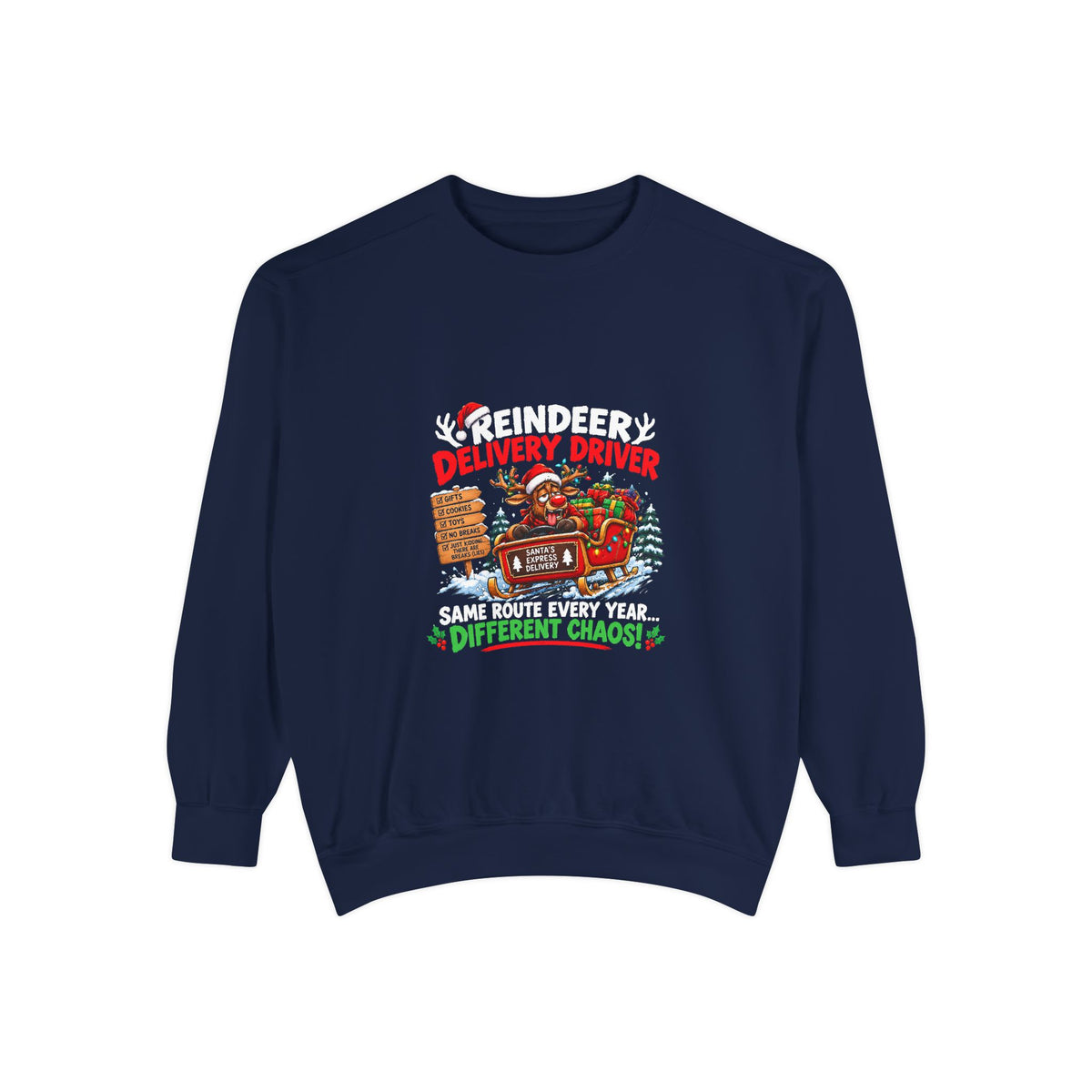 Reindeer Delivery Driver Christmas Sweatshirt