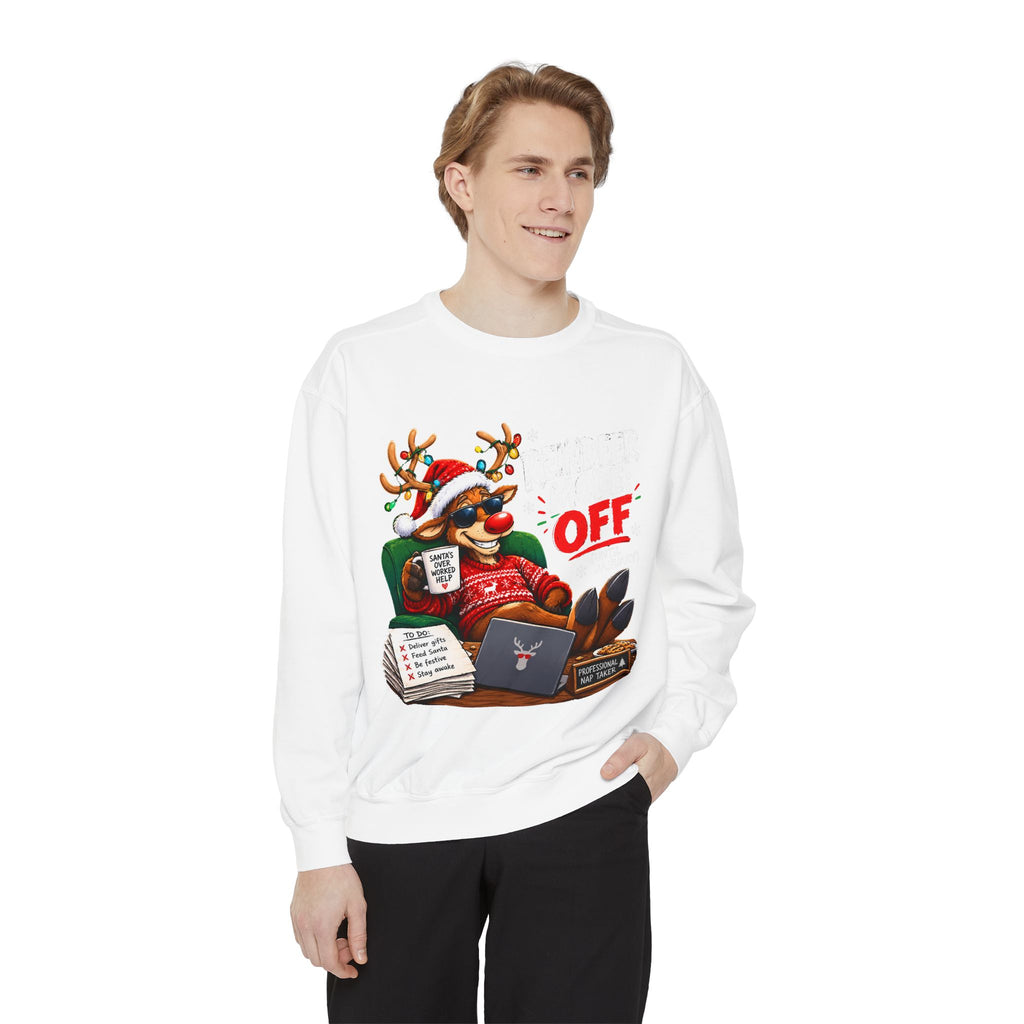 Christmas Reindeer OFF Holiday Sweatshirt