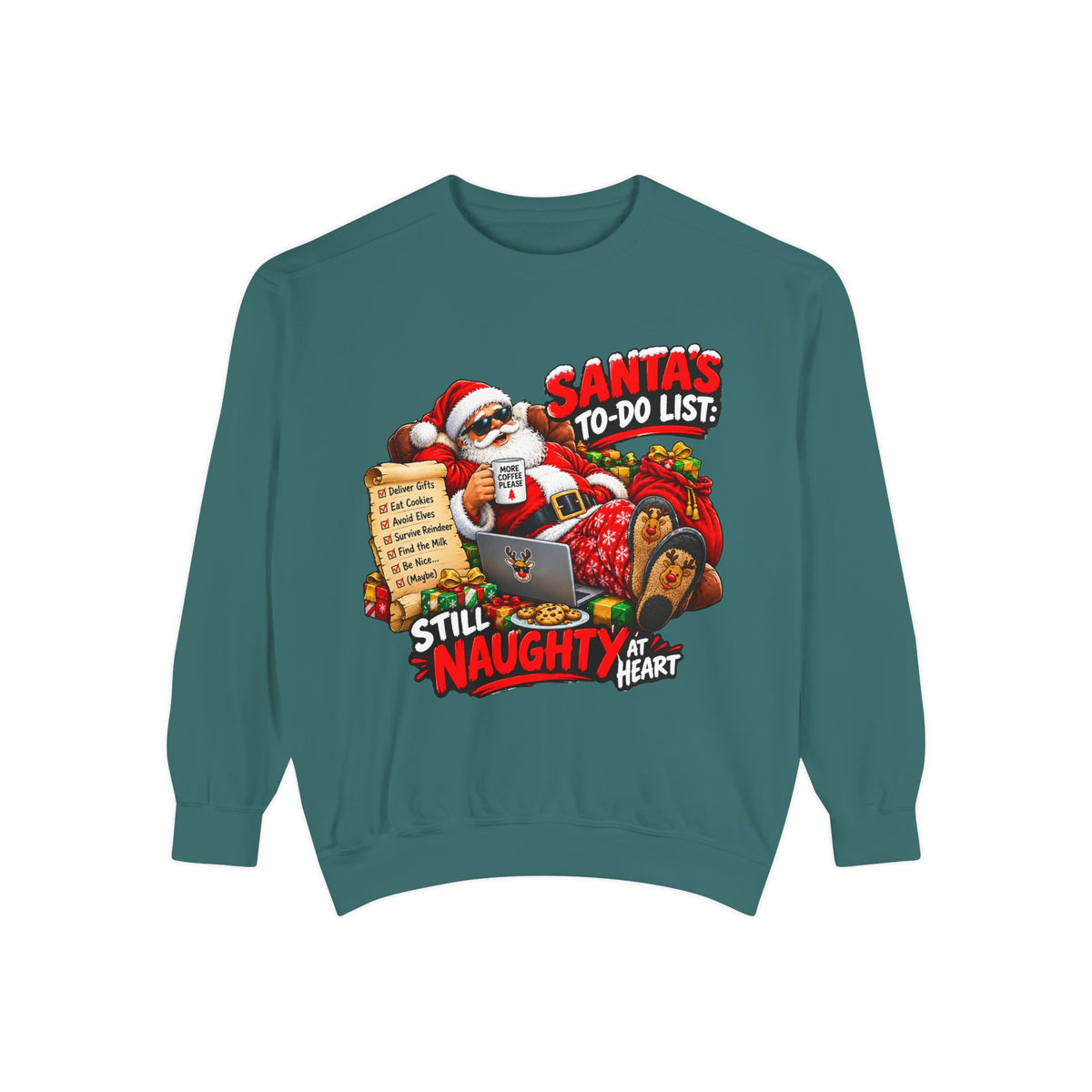 Santa’s To-Do List Still Naughty Christmas Sweatshirt