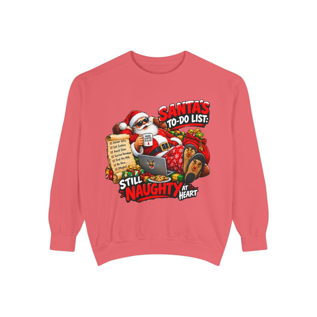 Santa’s To-Do List Still Naughty Christmas Sweatshirt