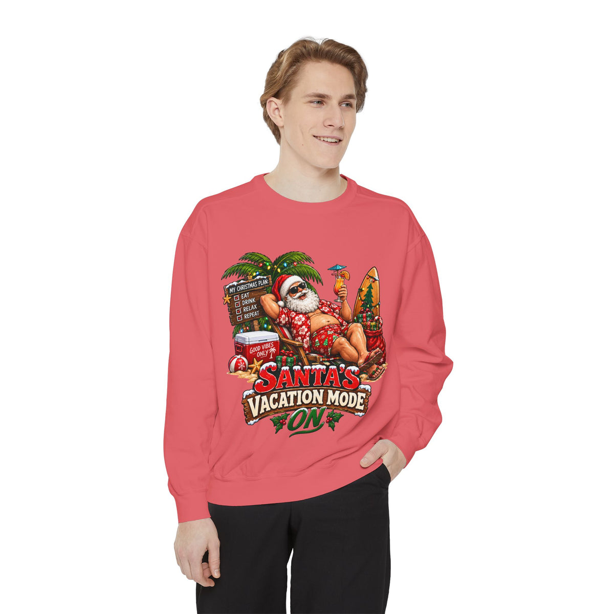 Santa’s Vacation Mode Christmas Sweatshirt