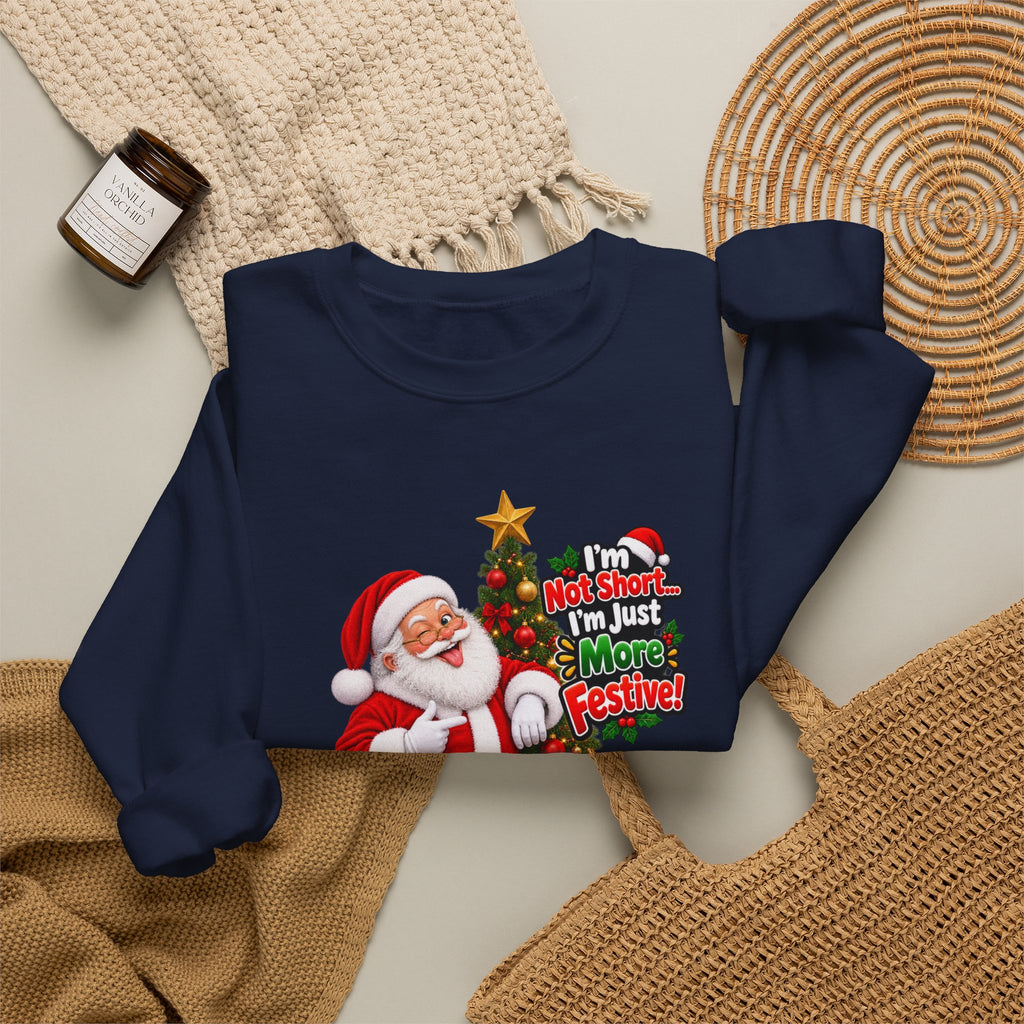 Santa Christmas Tree Crewneck Sweatshirt