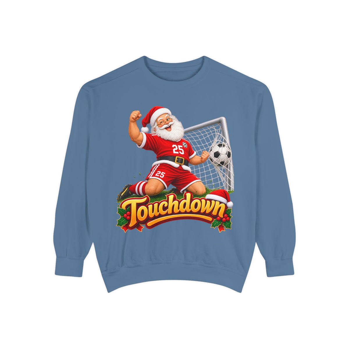 Christmas Santa Touchdown Football Sweatshirt