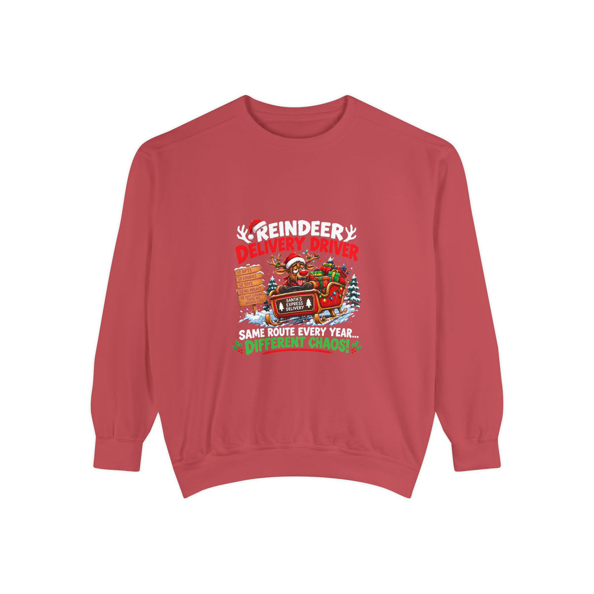 Reindeer Delivery Driver Christmas Sweatshirt