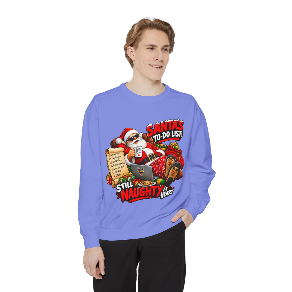 Santa’s To-Do List Still Naughty Christmas Sweatshirt