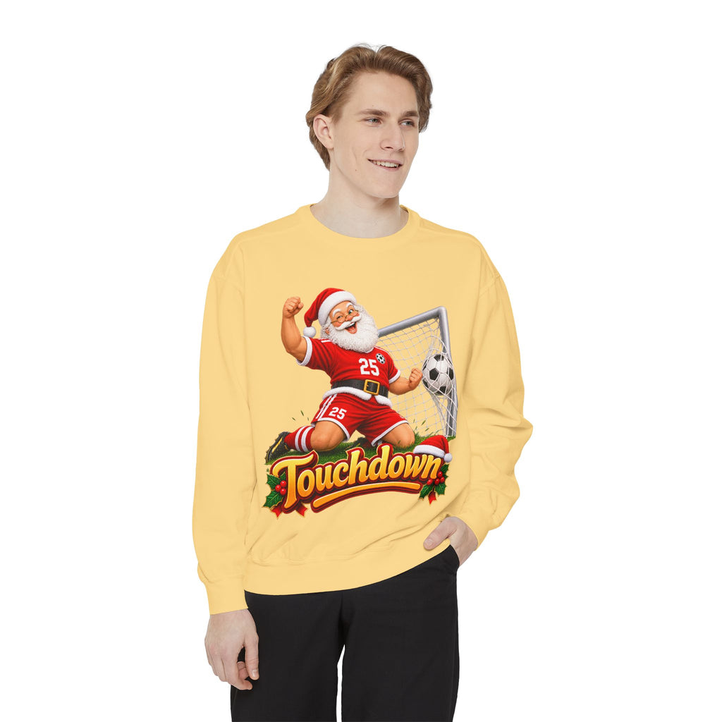 Christmas Santa Touchdown Football Sweatshirt