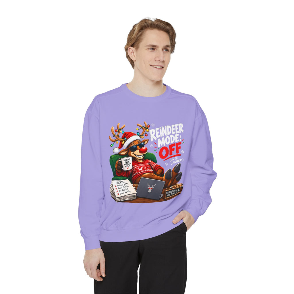 Christmas Reindeer OFF Holiday Sweatshirt