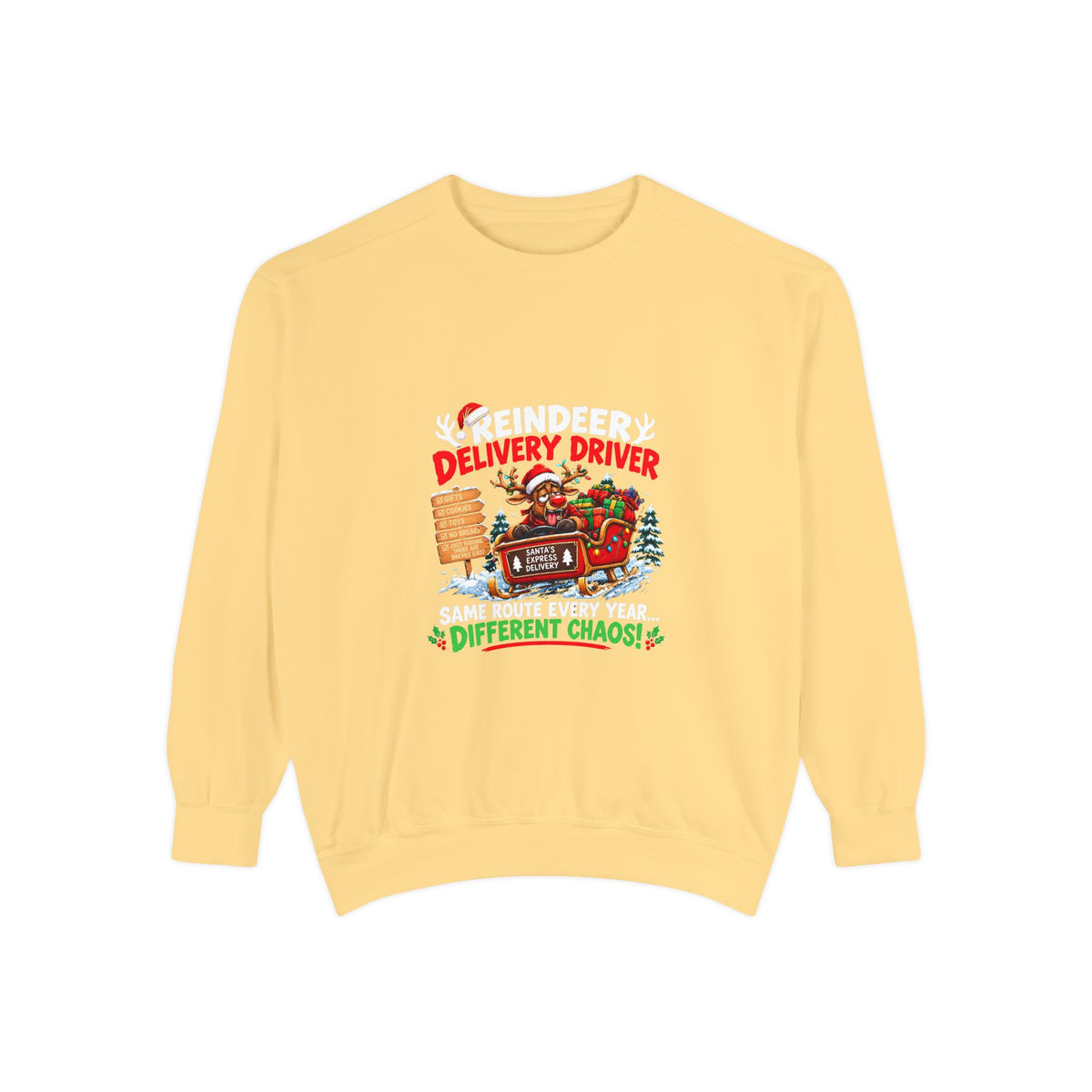 Reindeer Delivery Driver Christmas Sweatshirt