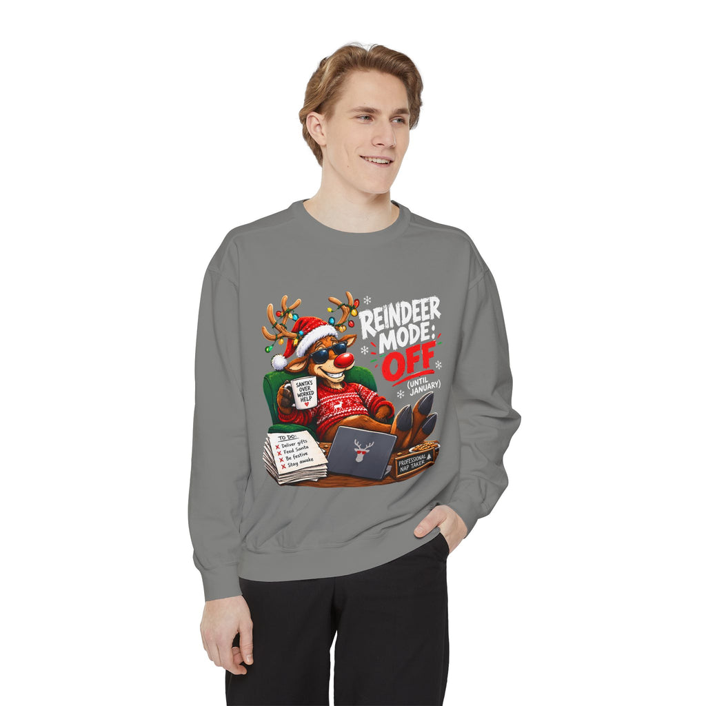 Christmas Reindeer OFF Holiday Sweatshirt
