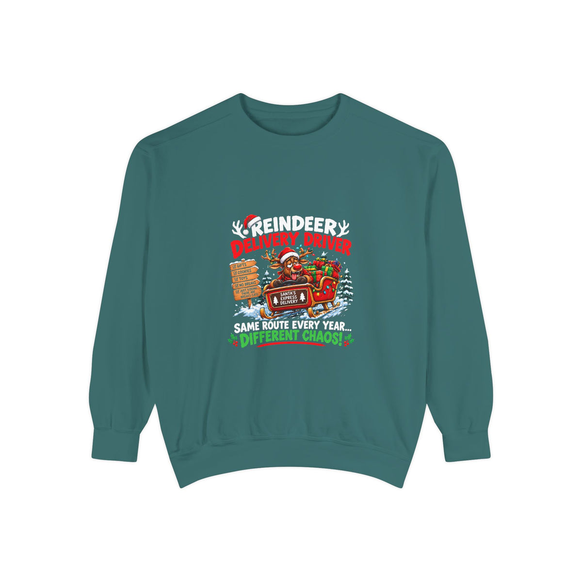 Reindeer Delivery Driver Christmas Sweatshirt
