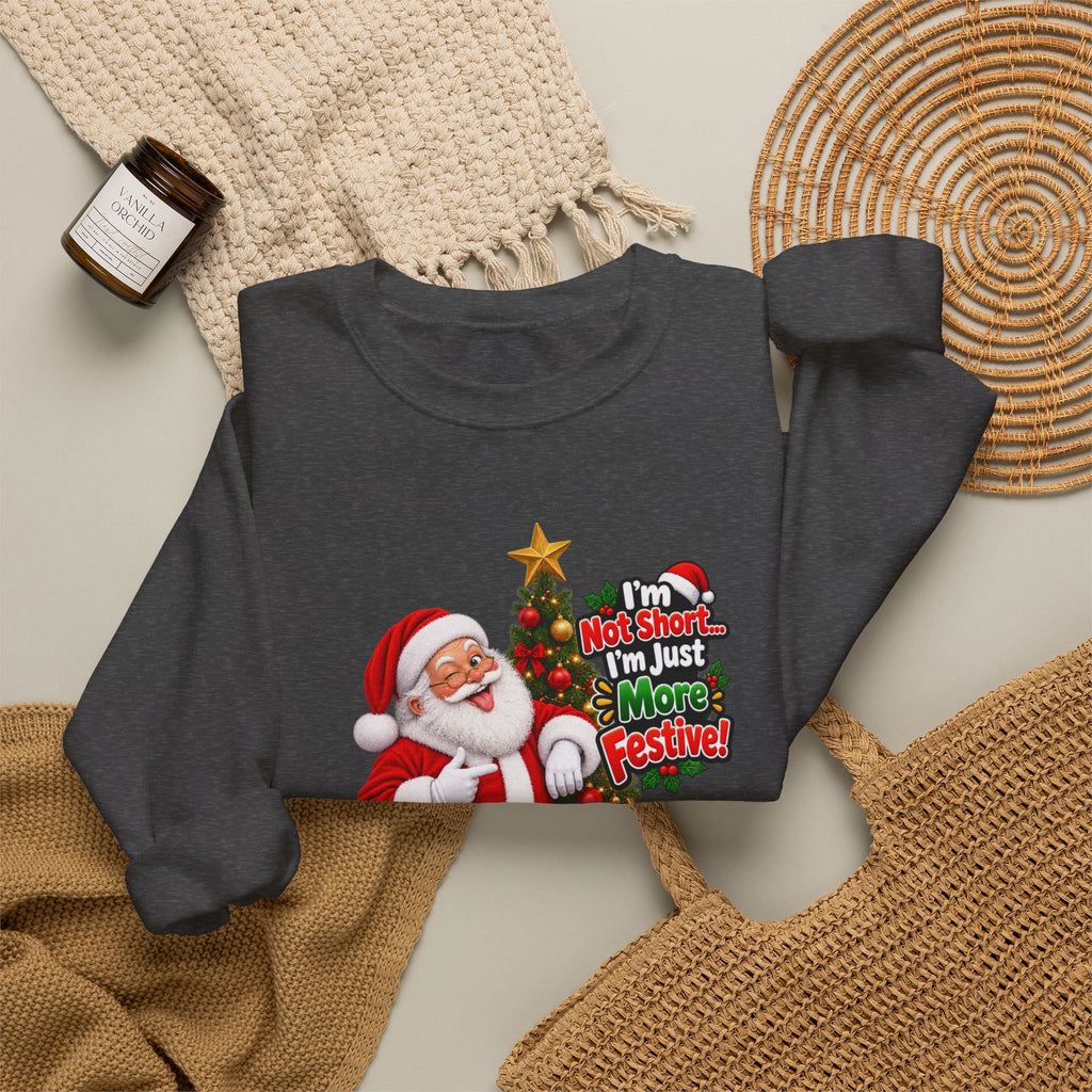 Santa Christmas Tree Crewneck Sweatshirt
