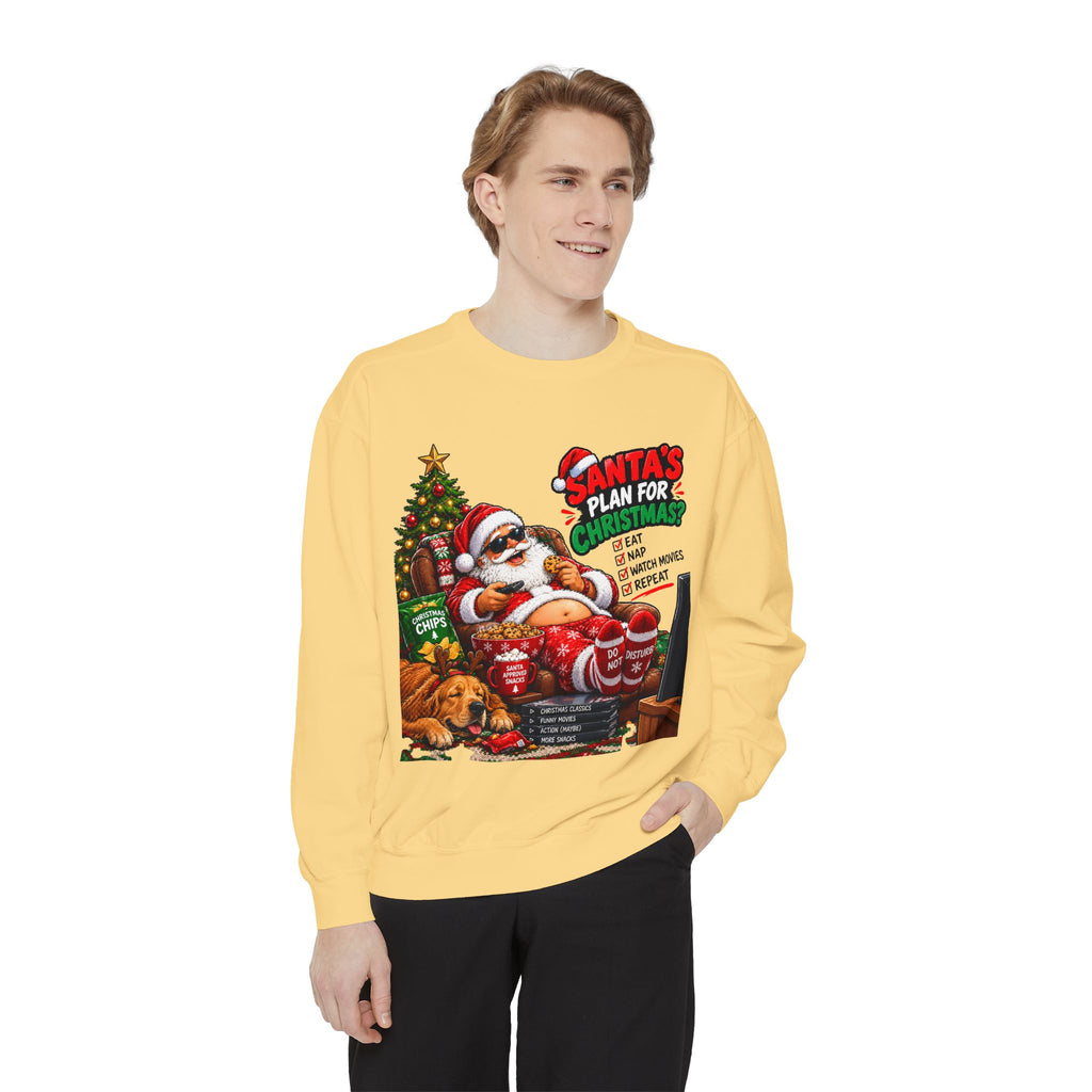 Santa’s Plan for Christmas Graphic Sweatshirt