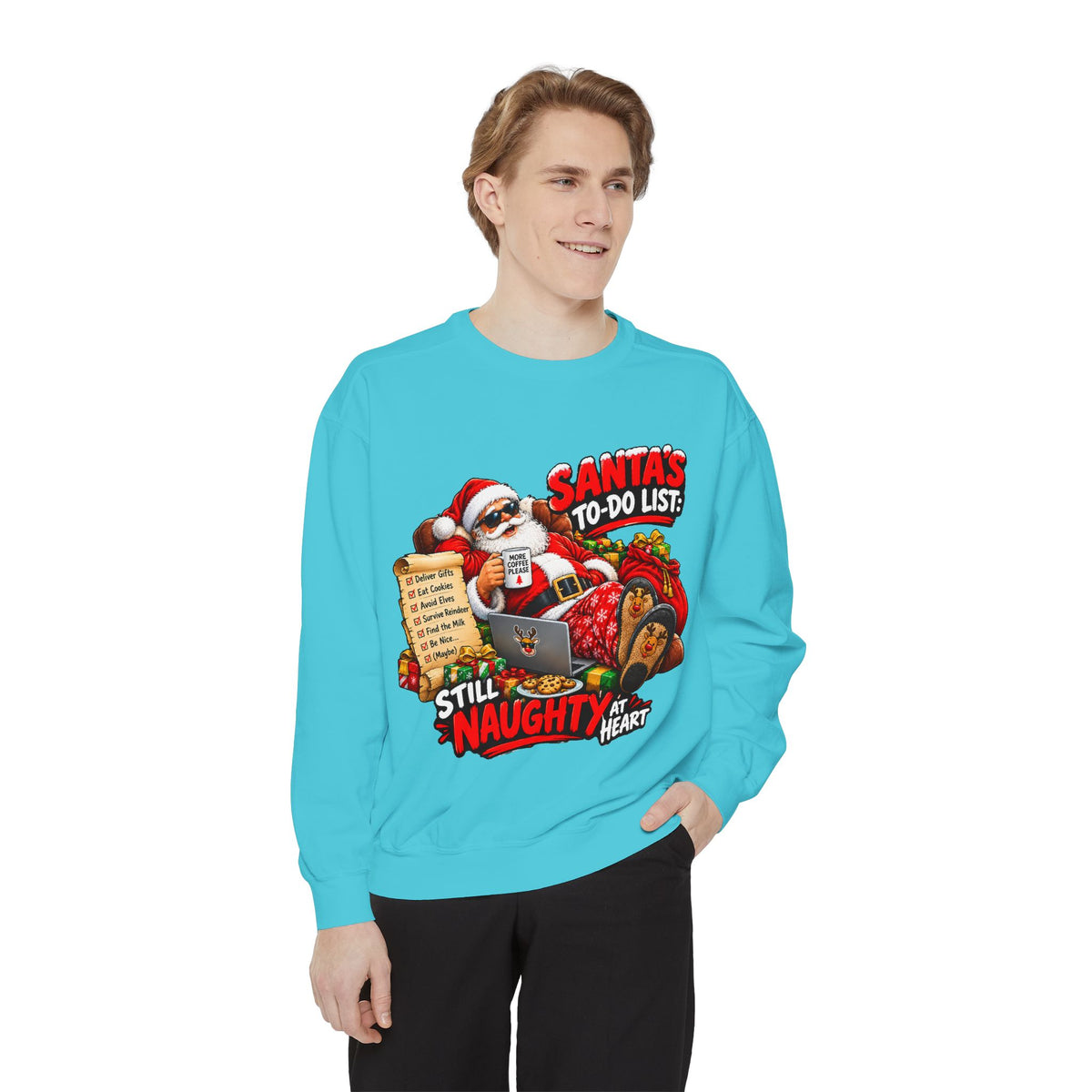 Santa’s To-Do List Still Naughty Christmas Sweatshirt
