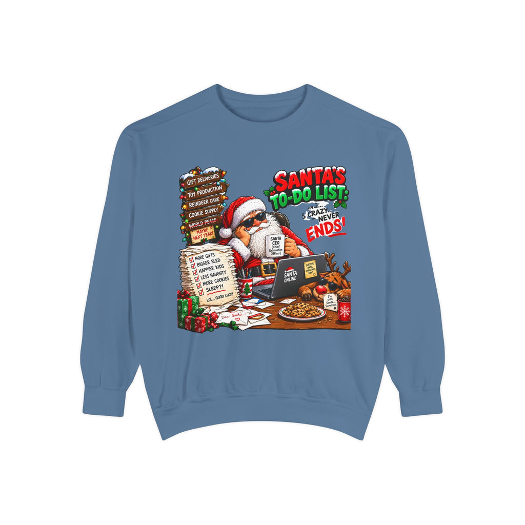 Santa’s To-Do List Christmas Sweatshirt