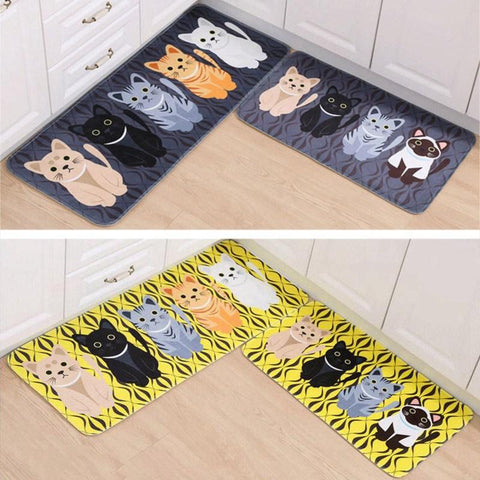 Kawaii Cat Floor Mat