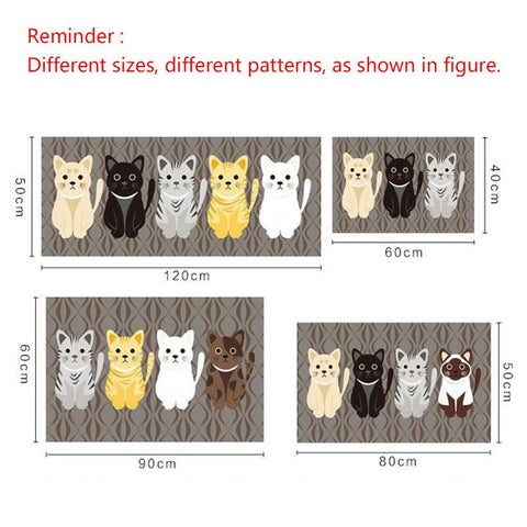 Kawaii Cat Floor Mat