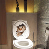 Humorous Vinyl Cat Sticker