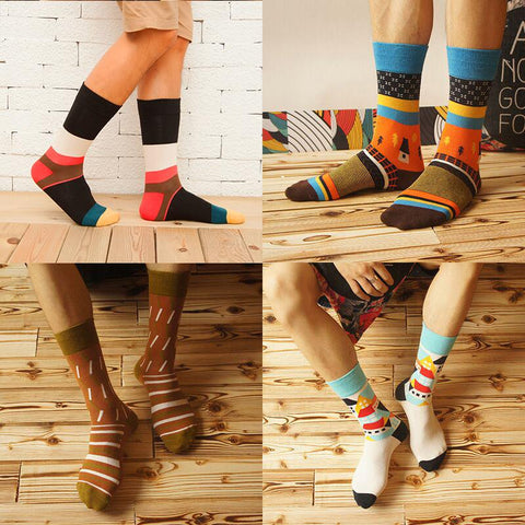 Men's Colorful Cotton Socks