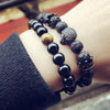 Natural Beads Skull Bracelet