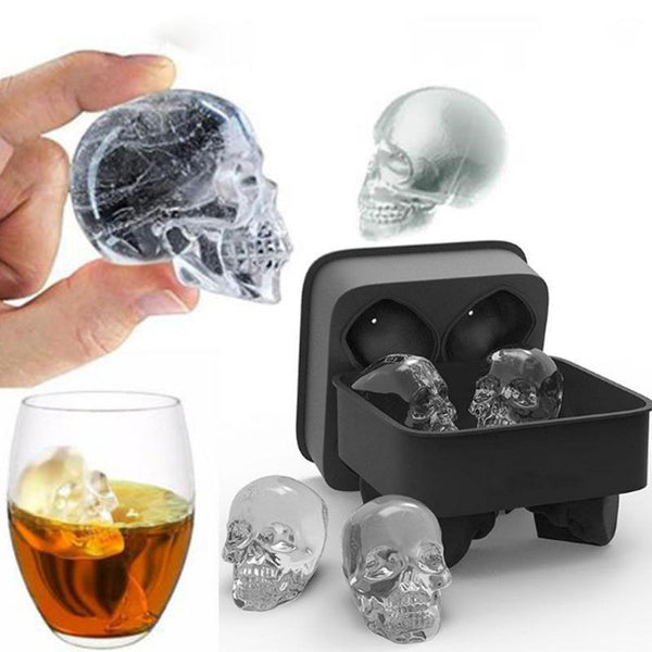 Skull Shaped Ice Cube Mold