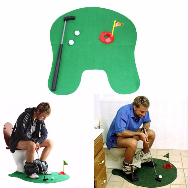 Potty Putter Toilet Golf Game Mini Golf Set