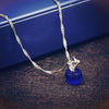 Pink White Opal Apple Pendant Necklace