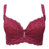 Large Size 3/4 Cup Lace Push Up Bra