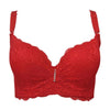 Large Size 3/4 Cup Lace Push Up Bra