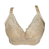 Large Size 3/4 Cup Lace Push Up Bra